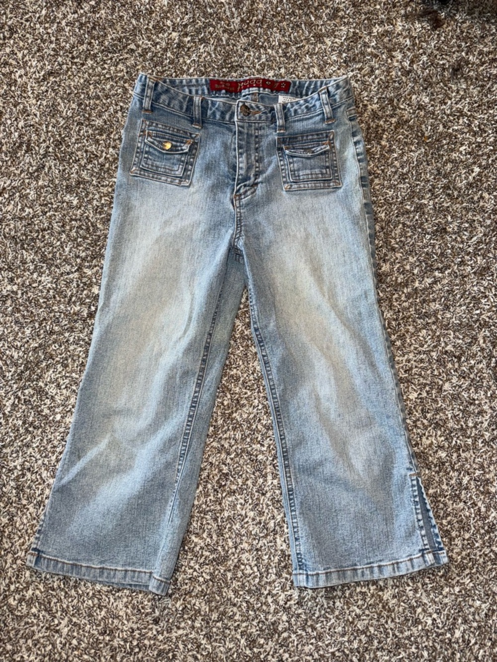 Mudd Light Wash Y2K Capris